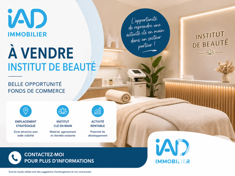Vente Esth&eacute;tique, Coiffure 100 m&sup2; 176000 75015 Paris
