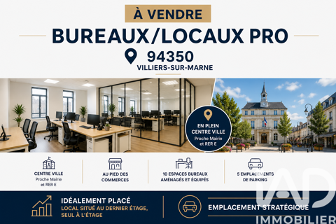 Vente Boutique/Local commercial 179 m&sup2; 265000 94350 Villiers-sur-marne