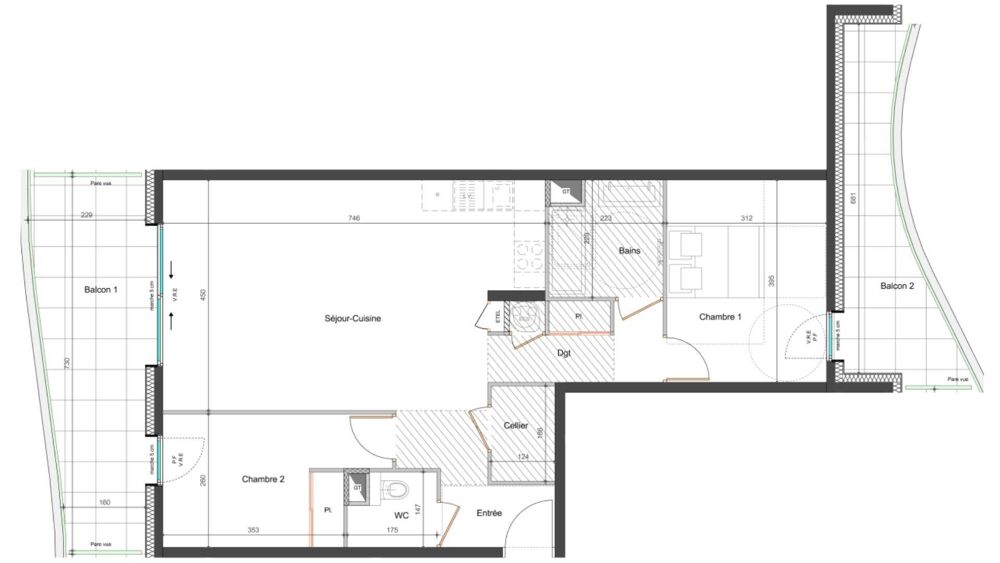 Vente Appartement 3 pièces