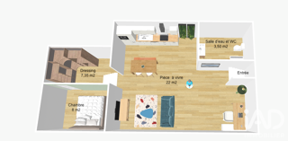  Appartement à vendre 2 pièces 40 m²
