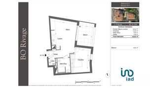  Appartement à vendre 2 pièces 44 m²