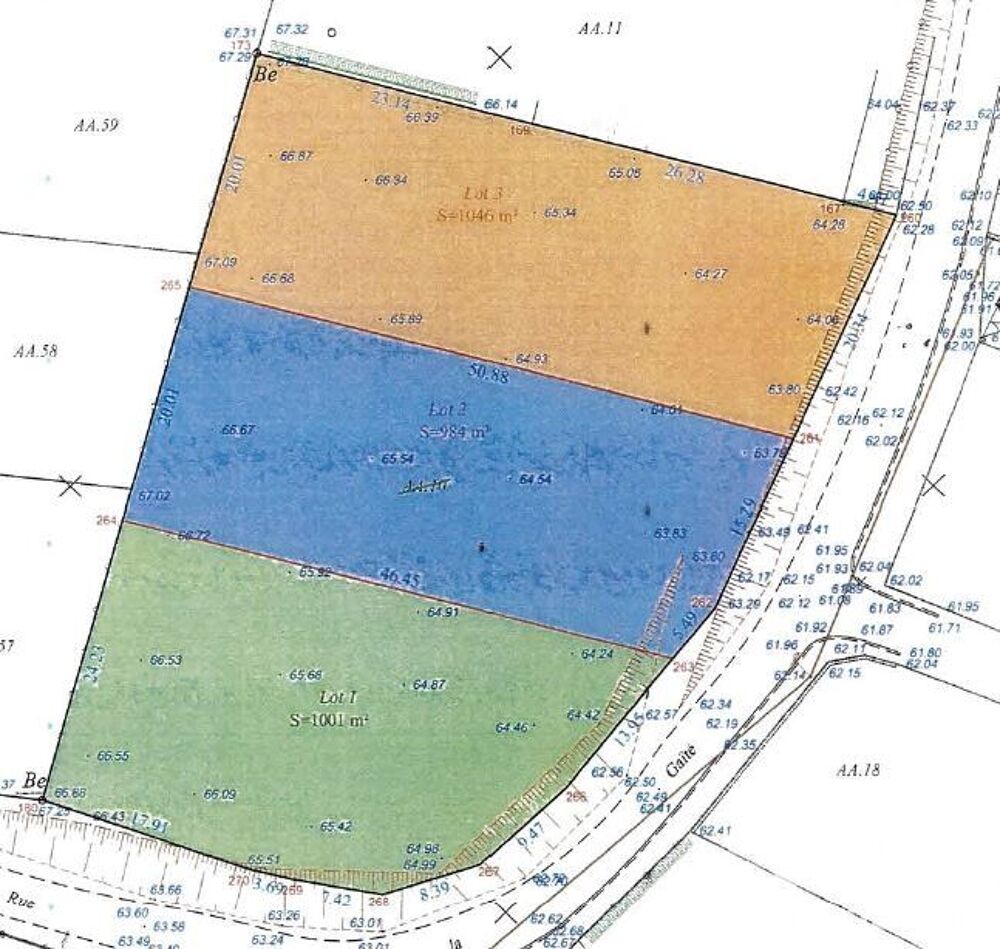 Vente Terrain Vente Terrain à bâtir 3 031 m&sup2; Sancourt