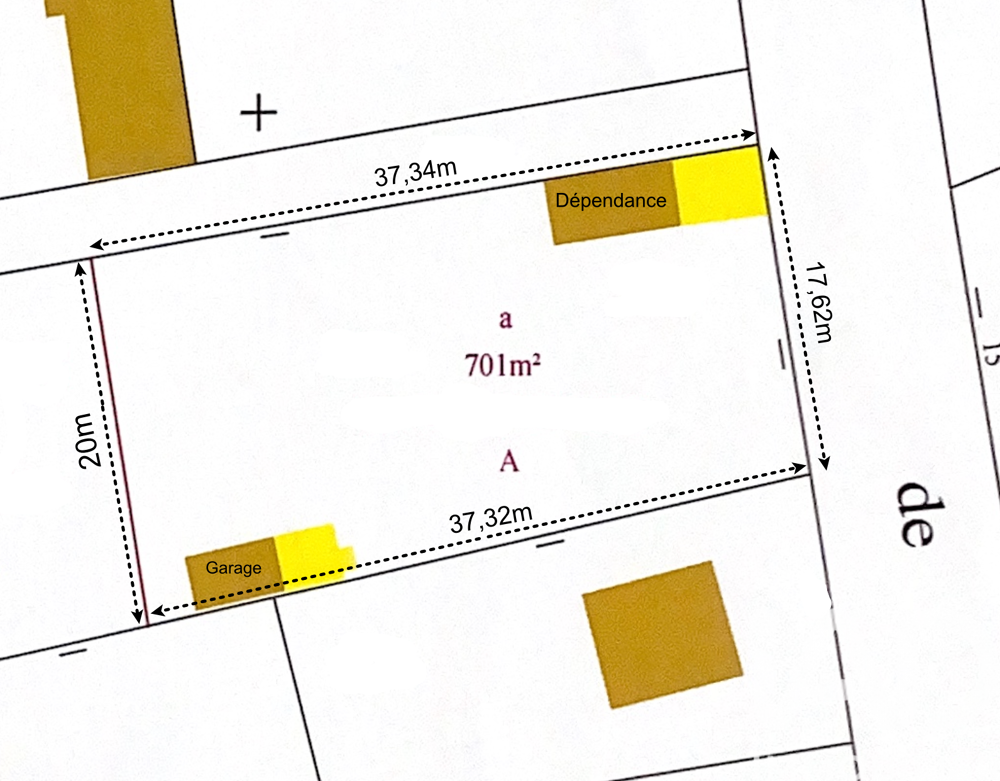 Vente Terrain Vente Terrain à bâtir 701 m&sup2; Geneston