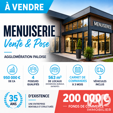 Vente Charpente, Menuiserie 563 m&sup2; 200000 64290 Gan