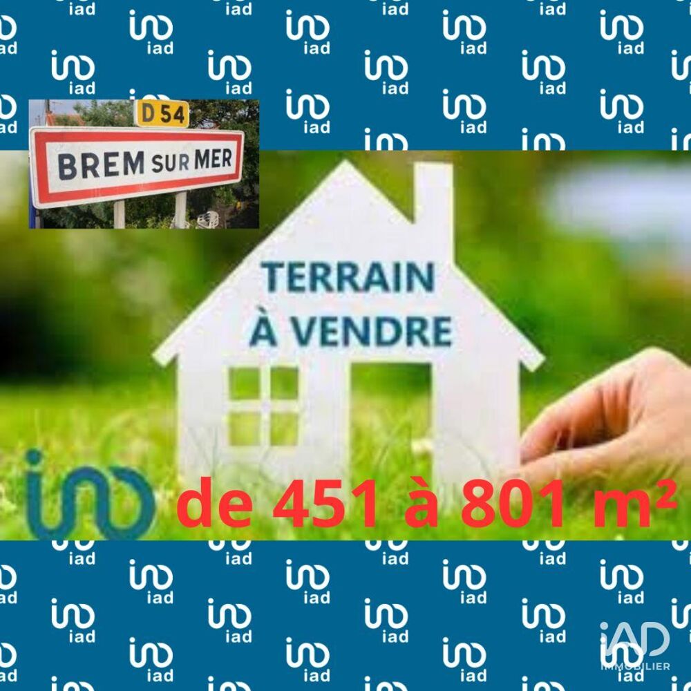 Vente Terrain Vente Terrain 451 m&sup2; Brem-sur-mer