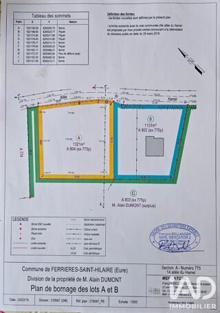  Terrain à vendre 1321 m²