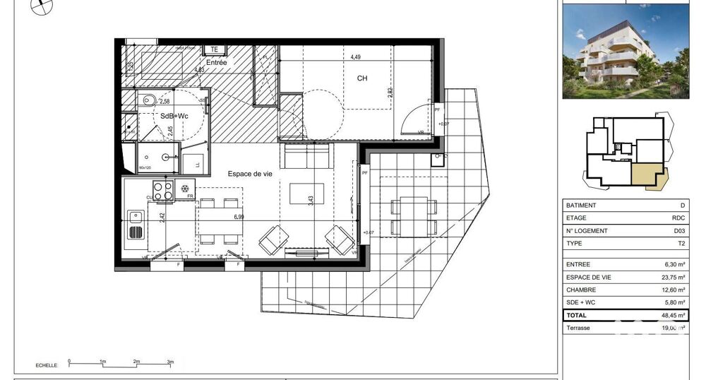 Vente Appartement 2 pièces