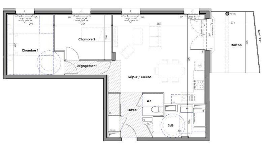 Vente Appartement 3 pièces