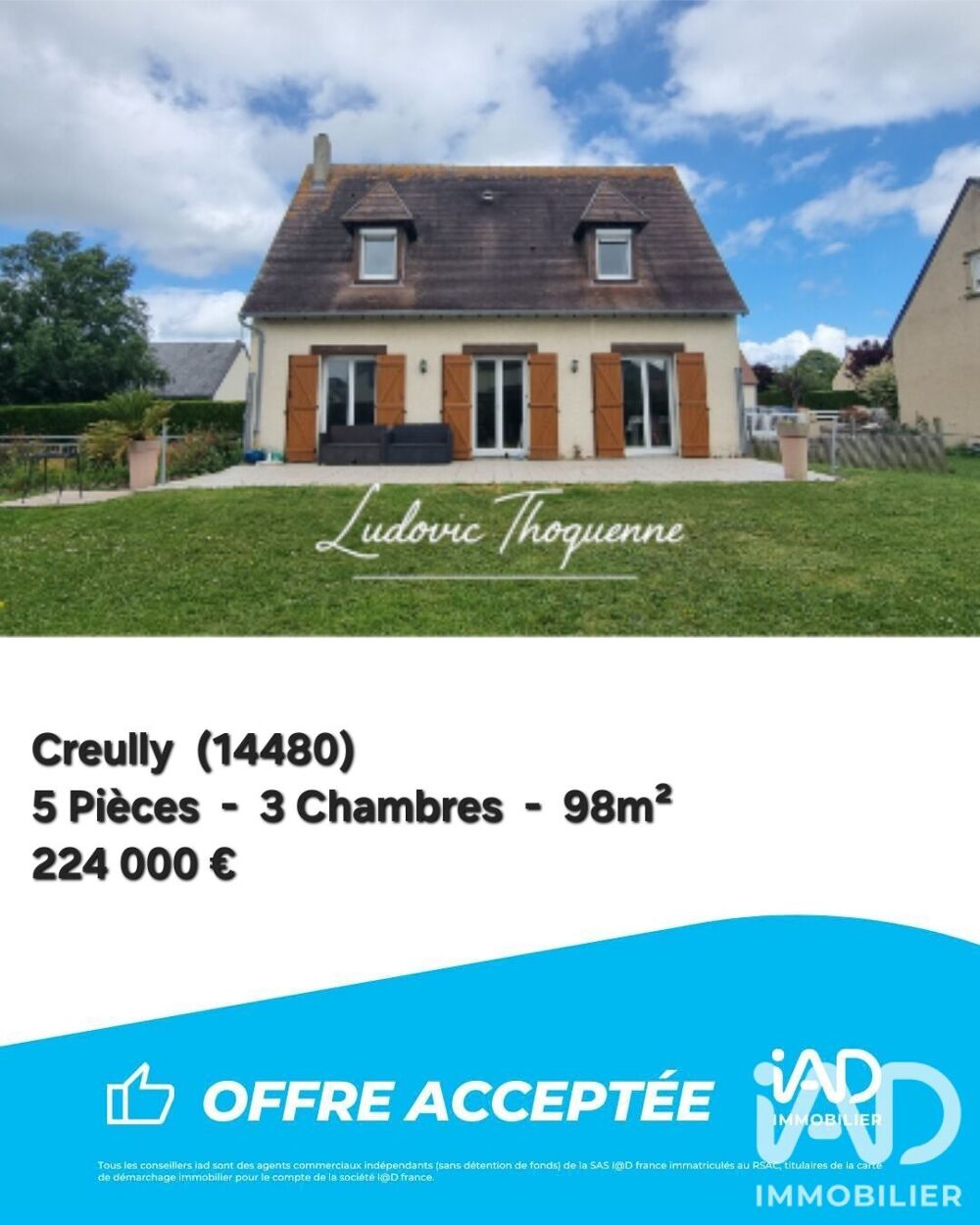 Vente Maison traditionnelle 5 pièces
