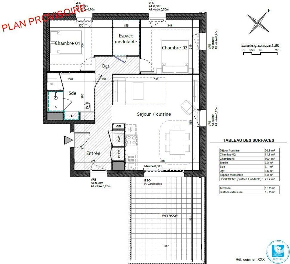 Vente Appartement 3 pièces