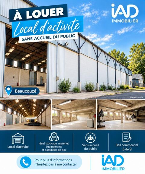 Location Local d'activit&eacute;s 250 m&sup2; 1380 49070 Beaucouzé