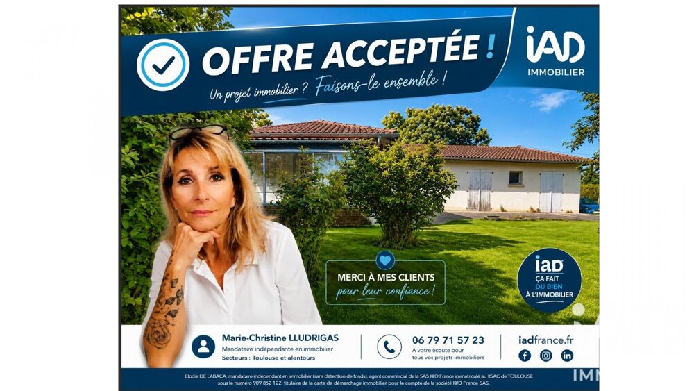 Vente Maison Vente Maison/villa 4 pièces Tournefeuille