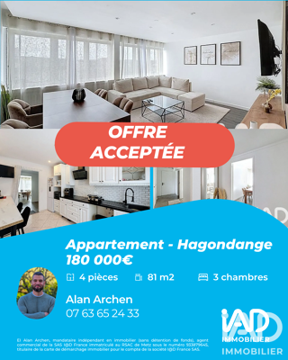  Appartement à vendre 4 pièces 81 m²