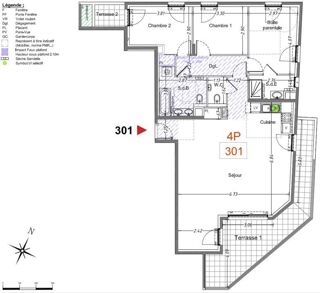  Appartement à vendre 4 pièces 101 m²