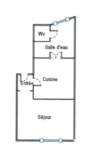  Appartement à louer 1 pièce 22 m²