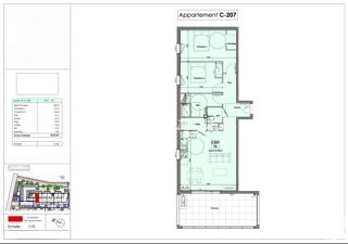  Appartement à vendre 3 pièces 72 m²