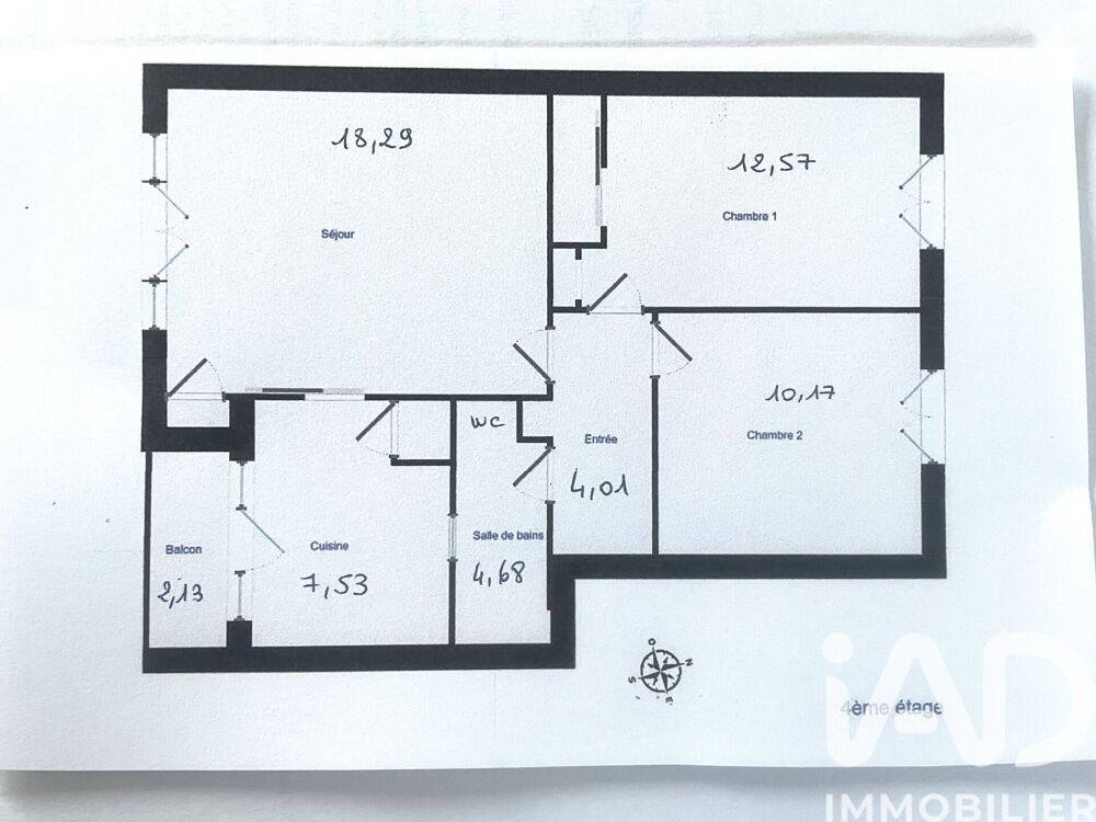 Vente Appartement 3 pièces