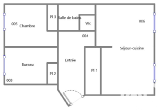  Appartement � vendre 3 pi�ces 53 m�