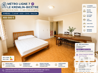  Appartement à vendre 4 pièces 77 m²