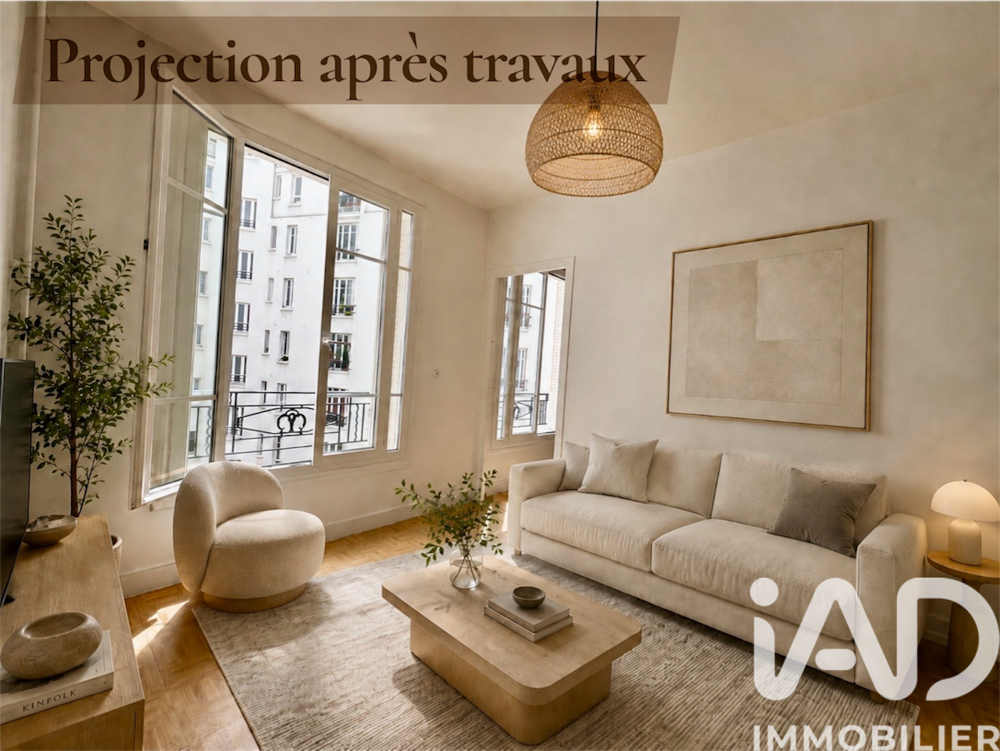 vente Appartement - 2 pièce(s) - 33 m² Paris 18