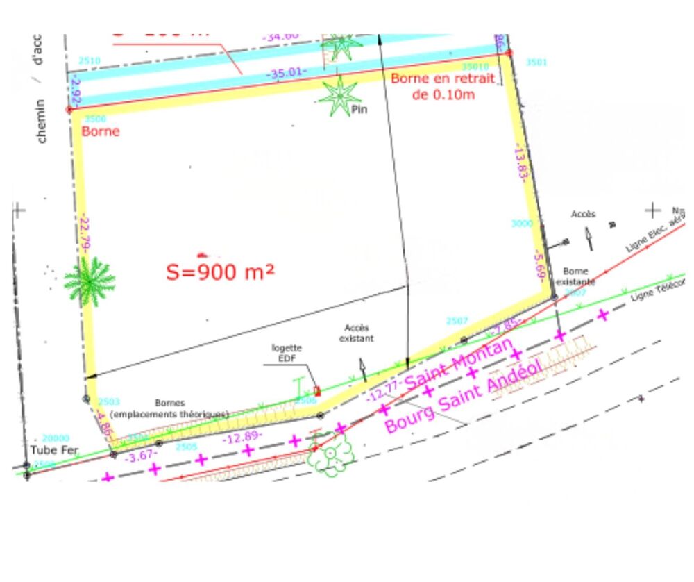 Vente Terrain Vente Terrain à bâtir 900 m&sup2; Saint-montan