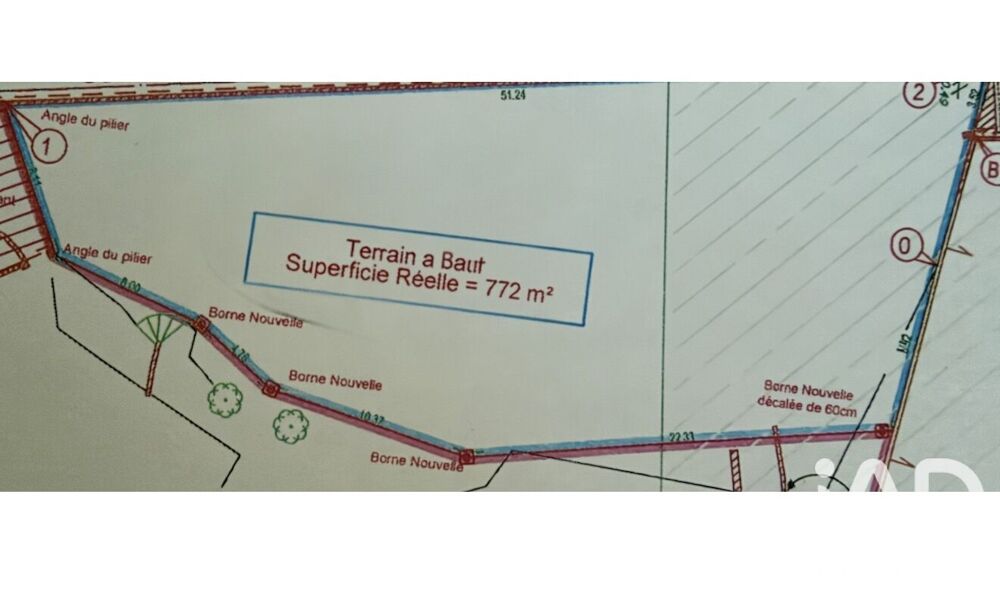 Vente Terrain Vente Terrain à bâtir 772 m&sup2; Corbeil-essonnes