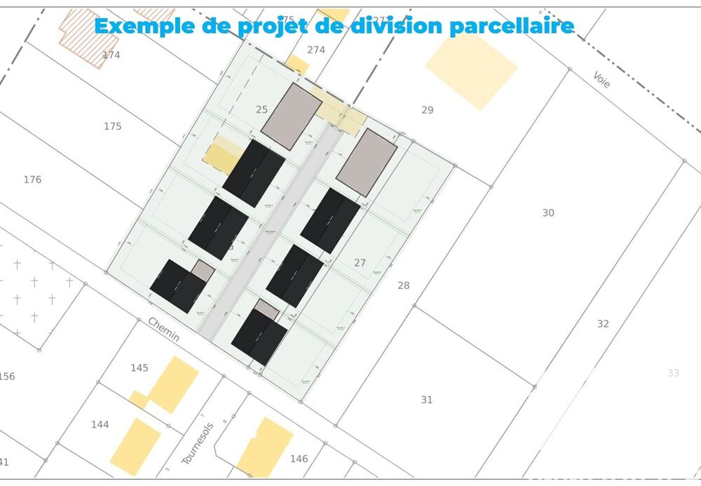 Vente Terrain Vente Terrain à bâtir 5 340 m&sup2; Vieux-lès-asfeld