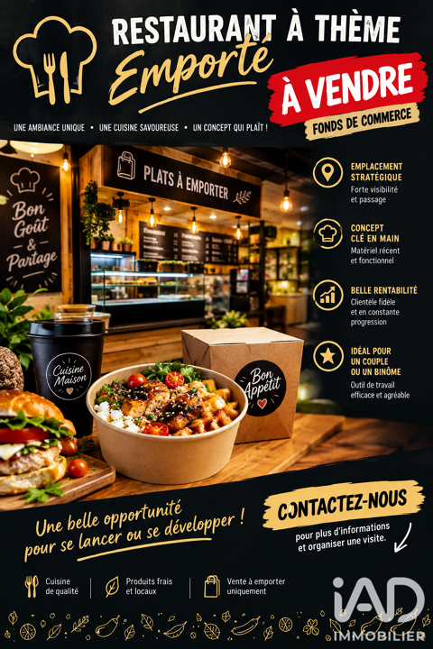 Vente Restauration rapide 33 m&sup2; 78400 83600 Fréjus