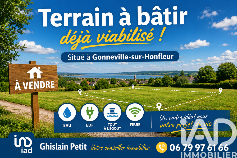 vente Terrain - 2925 m² Gonneville-sur-Honfleur (14600)