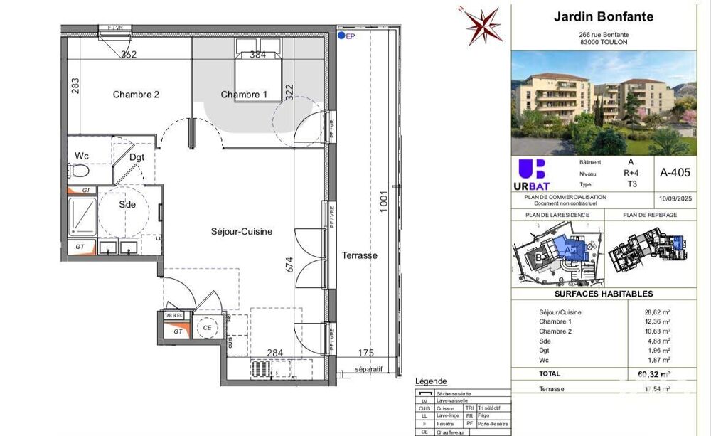 Vente Appartement 3 pièces