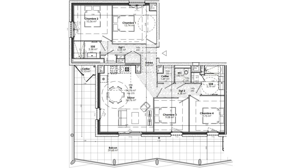 Vente Appartement 5 pièces
