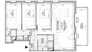 Appartement à vendre 4 pièces 91 m²
