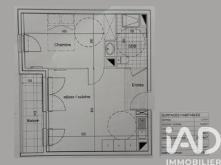  Appartement à vendre 2 pièces 39 m²