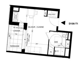  Appartement à vendre 1 pièce 24 m²