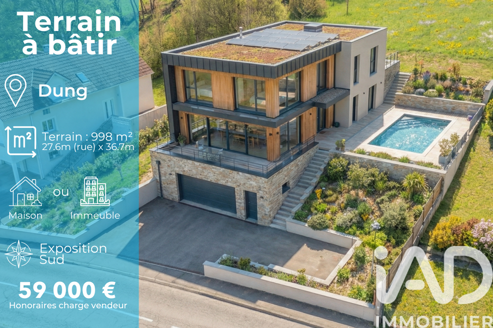 Vente Terrain Vente Terrain à bâtir 998 m&sup2; Dung