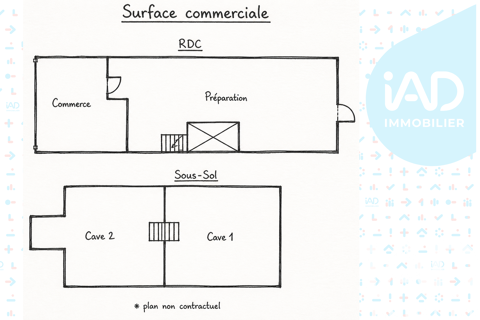   Vente Boutique/Local commercial 180 m&sup2; 