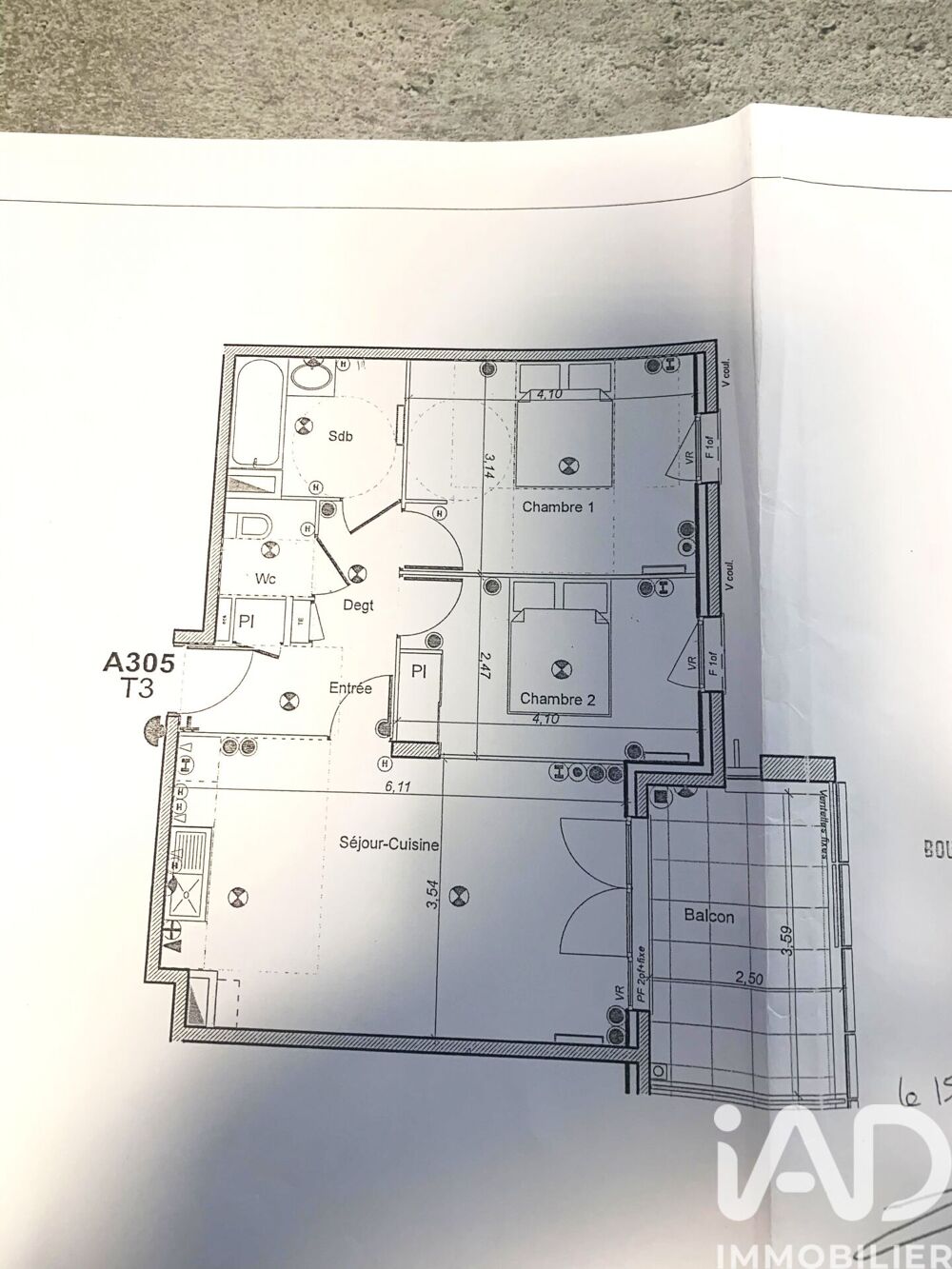 Vente Appartement 3 pièces