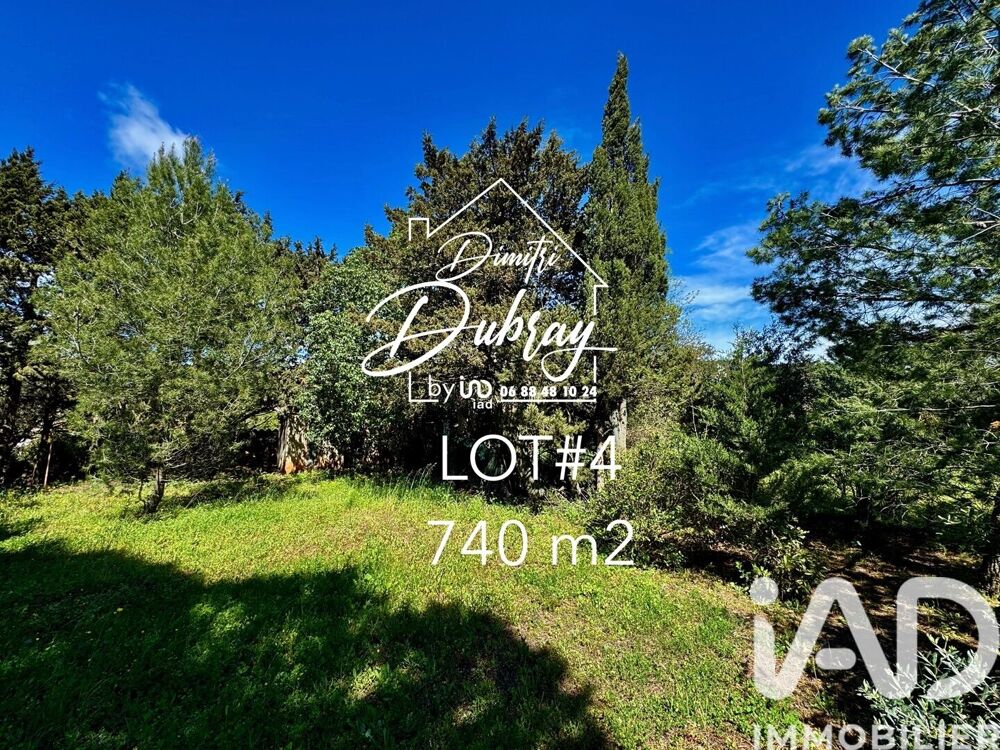 Vente Terrain Vente Terrain à bâtir 740 m&sup2; Bizanet