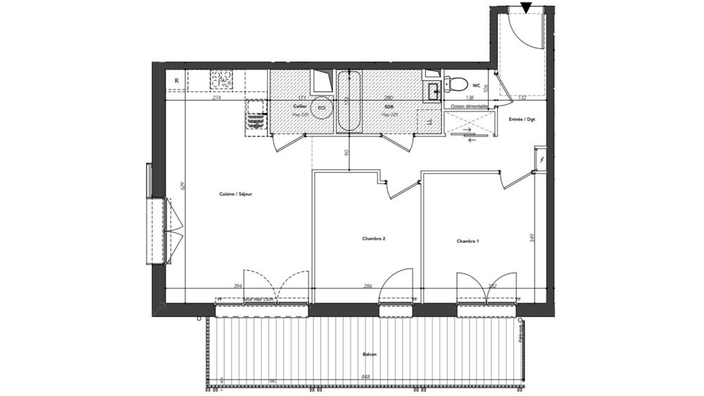 Vente Appartement 3 pièces