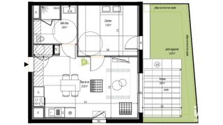  Appartement à vendre 2 pièces 43 m²