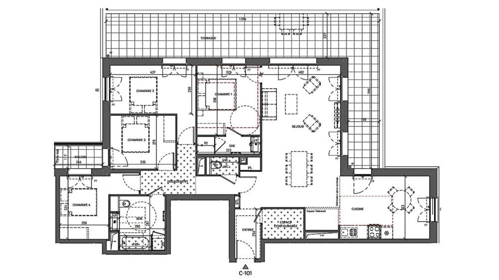 Appartement 5 pièces 117 m² · à Serris · 117 m² · 559 000 €