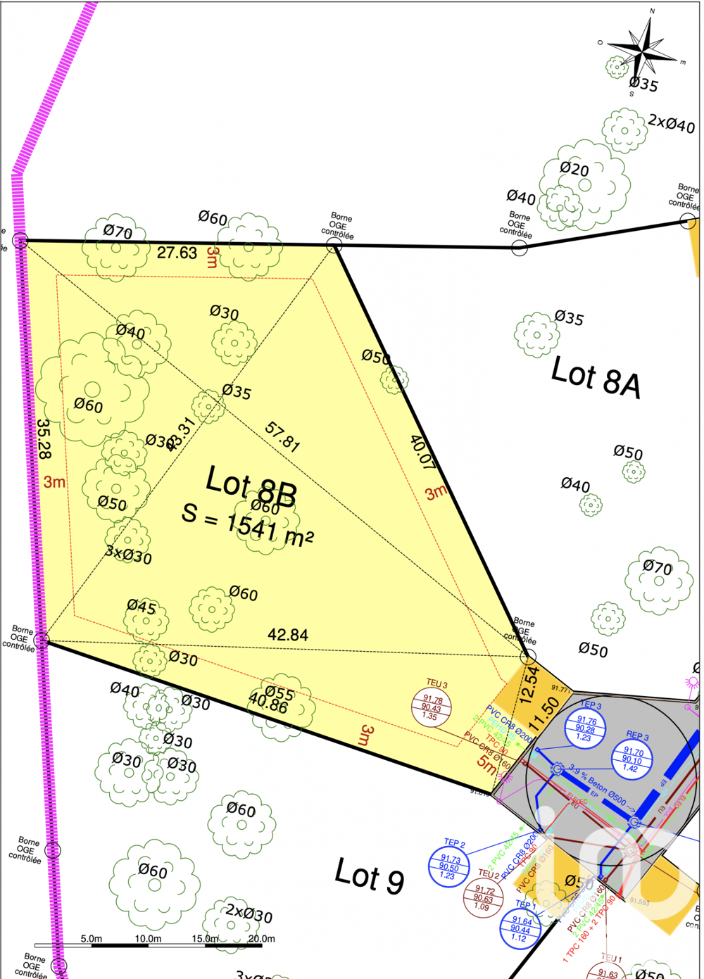 Vente Terrain Vente Terrain à bâtir 1 540 m&sup2; Montauban