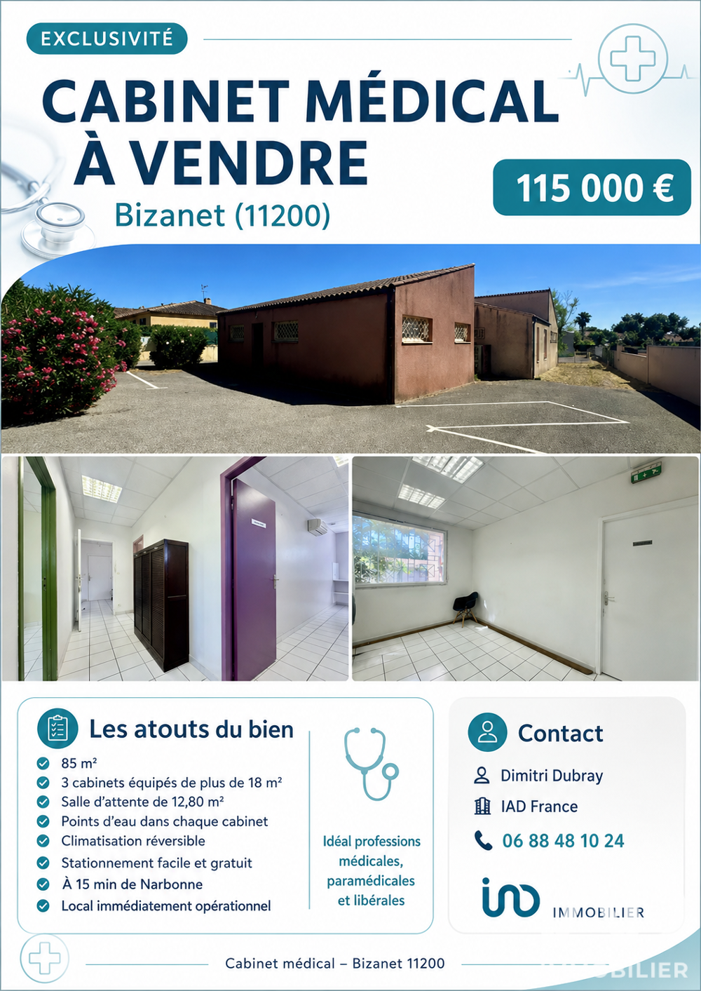   Vente Boutique/Local commercial 85 m&sup2; 