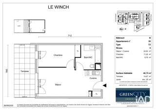  Appartement à vendre 2 pièces 40 m²