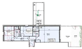  Appartement � vendre 3 pi�ces 69 m�