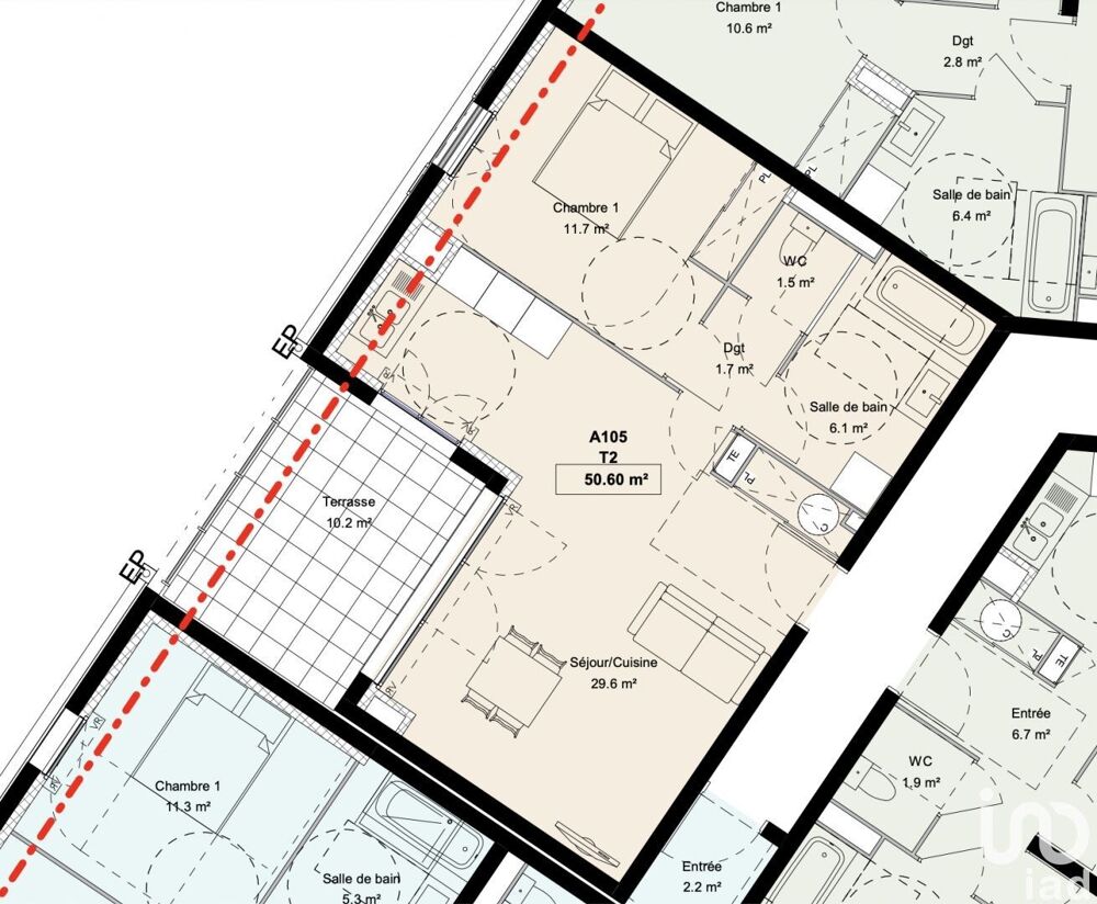 Vente Appartement 2 pièces