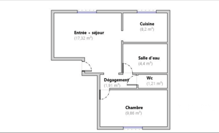  Appartement à vendre 2 pièces 43 m²