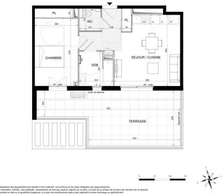  Appartement à vendre 2 pièces 44 m²