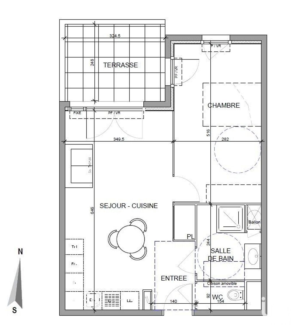 Vente Appartement 2 pièces