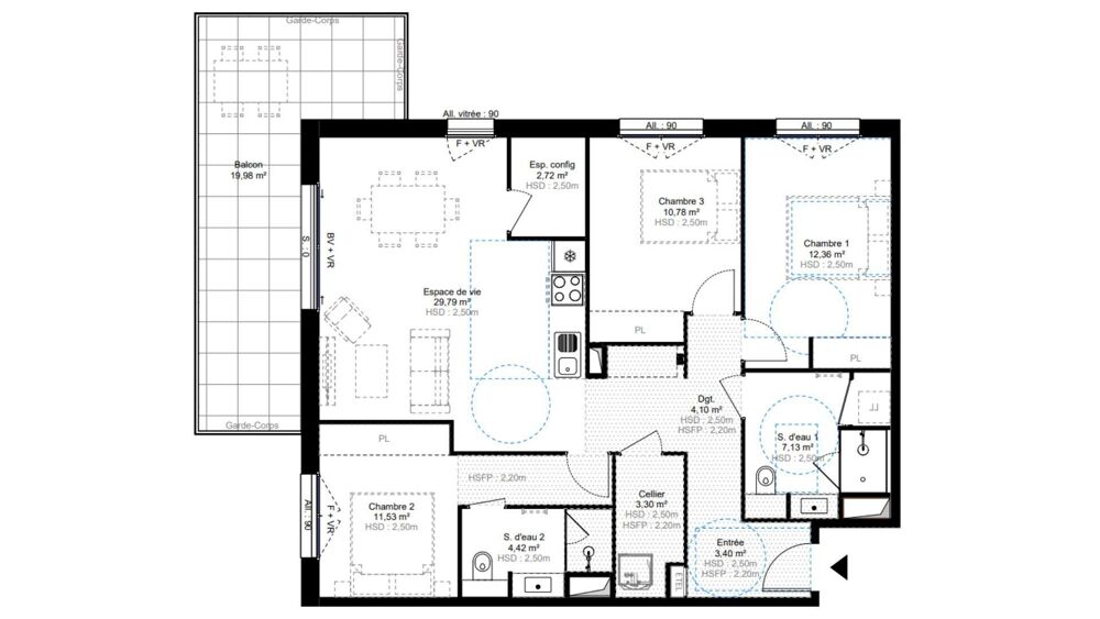 Vente Appartement 4 pièces